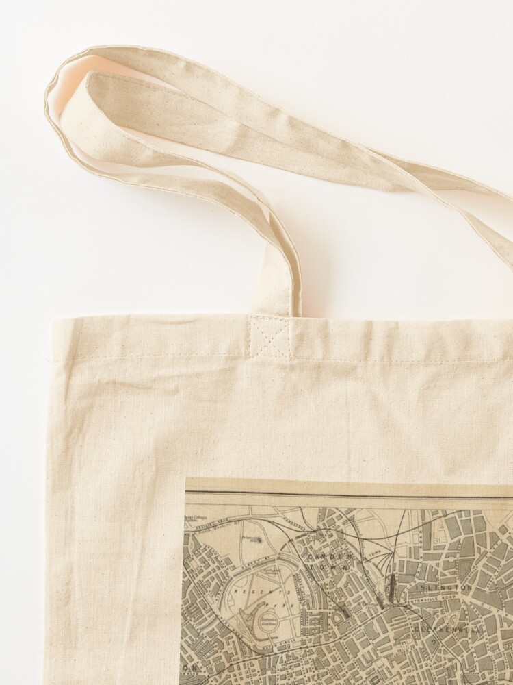 London map (19th century) Tote - Luxury Bags London recension och pris
