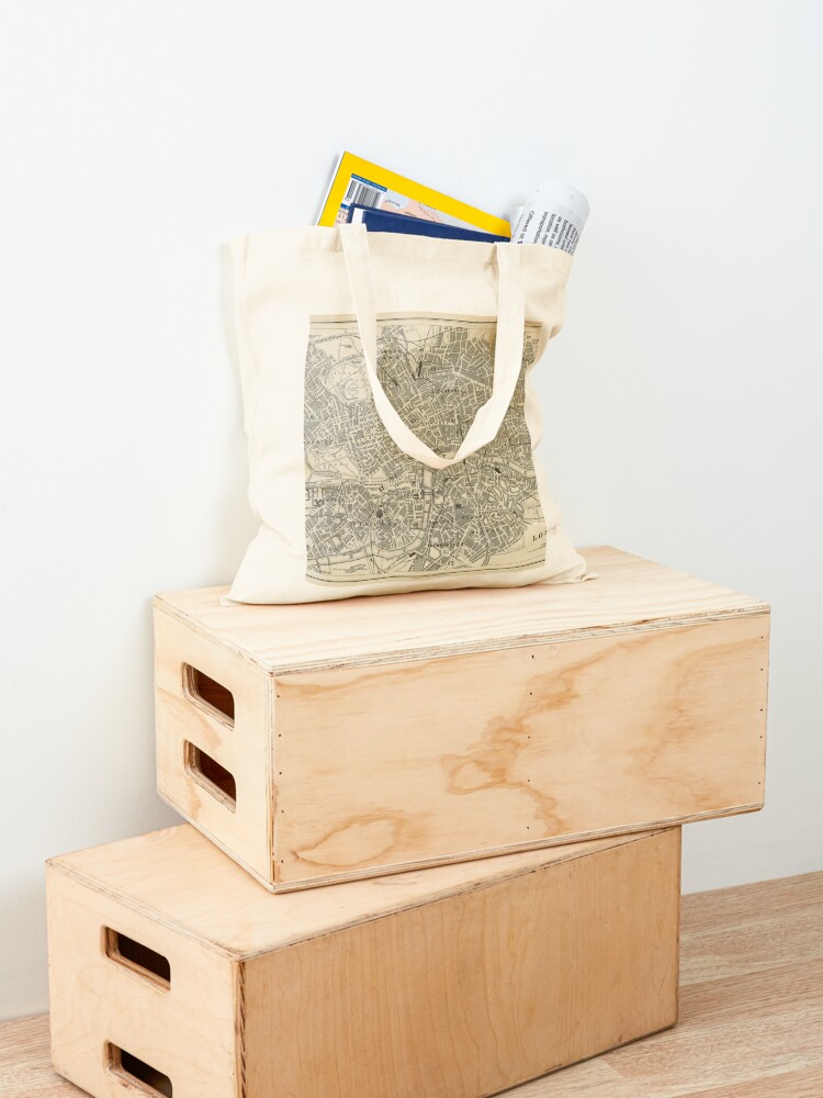 London map (19th century) Tote - Luxury Bags London recension och pris