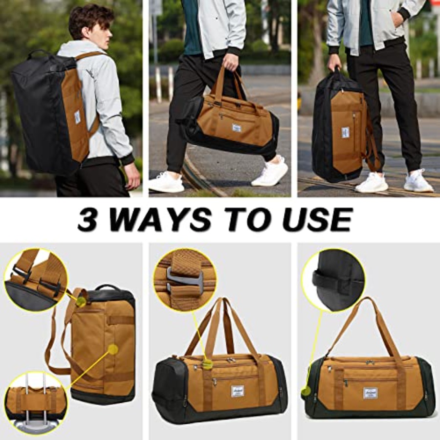 Travel Duffle Bag for men 40L  - Weekender Bag Duffle recension och pris