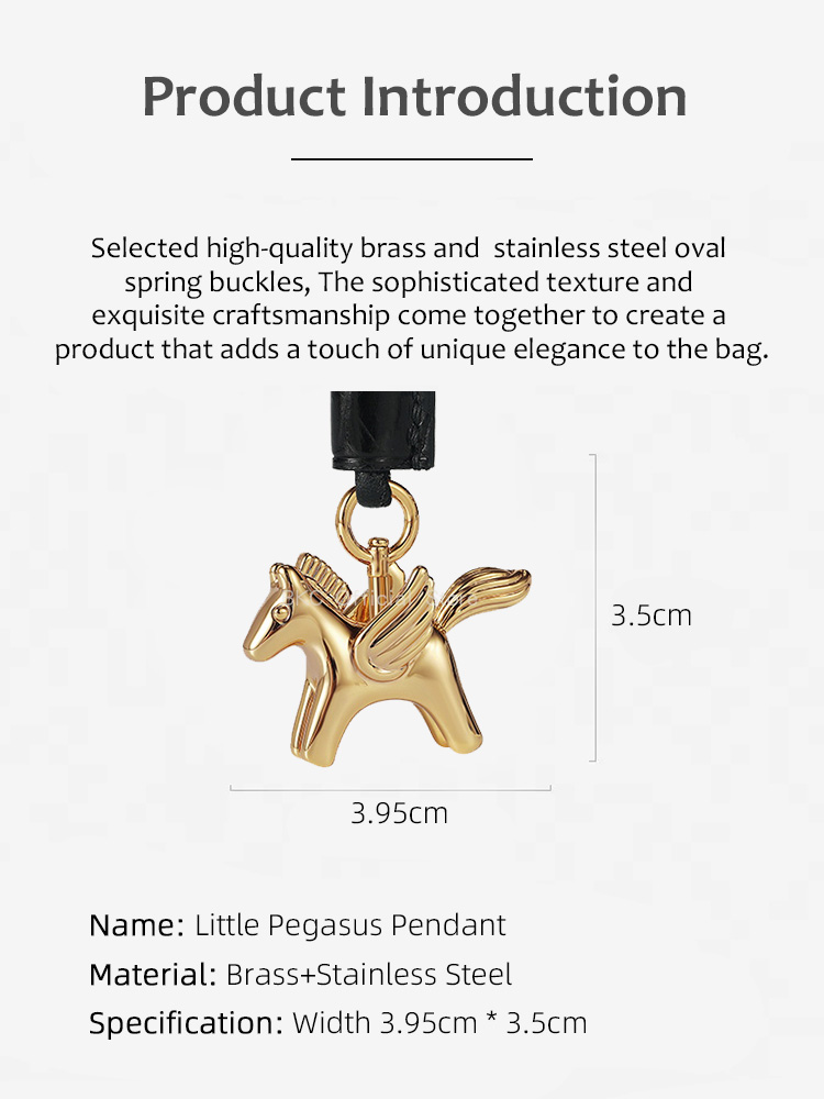 Luxury Brass Pegasus Bag Charm - Luxury Bags Hermes Birkin recension och pris