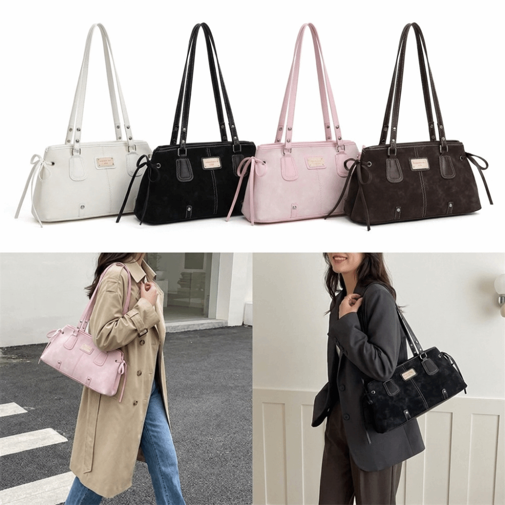 Minimalist Faux Leather Tote B - Structured Handbag Top Handle recension och pris