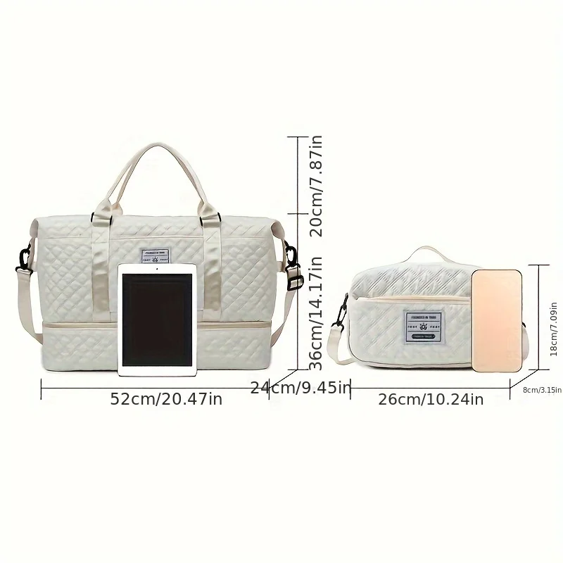 Large Capacity Travel Duffle B - Weekender Bag Duffle recension och pris