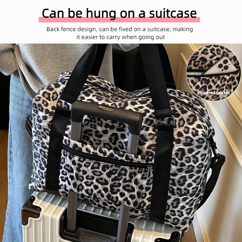 Leopard Printing Travel Duffel - Weekender Bag Duffle recension och pris