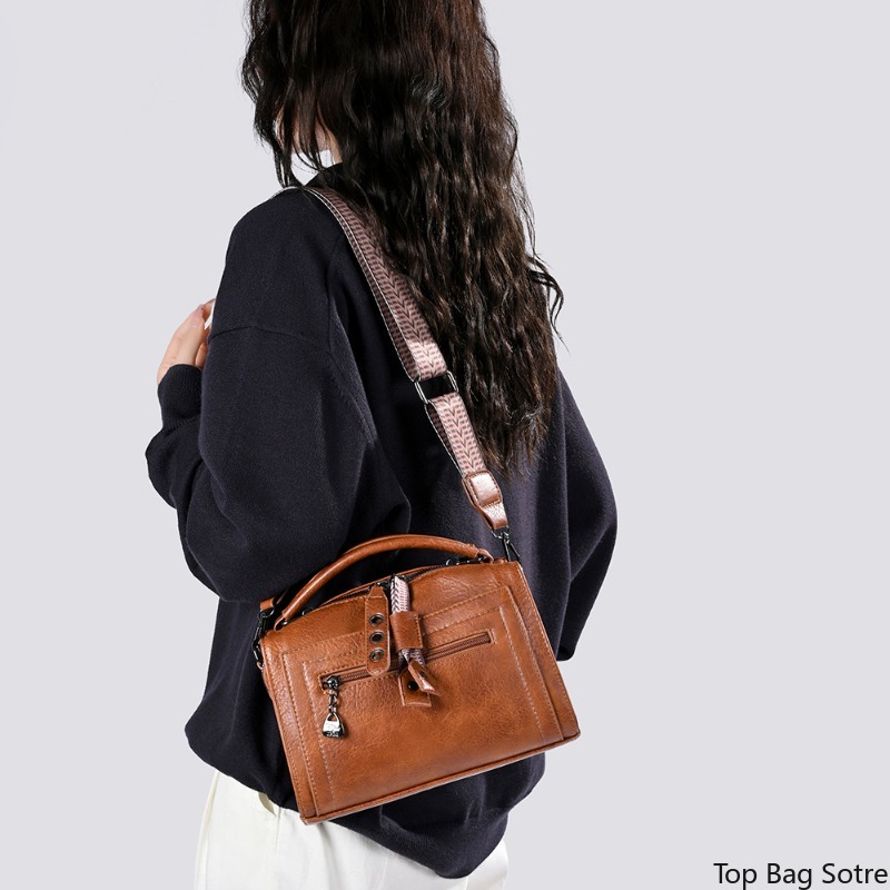 Women's Vintage Convertible Bo - Structured Handbag Top Handle recension och pris