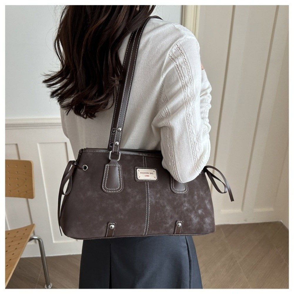 Minimalist Faux Leather Tote B - Structured Handbag Top Handle recension och pris