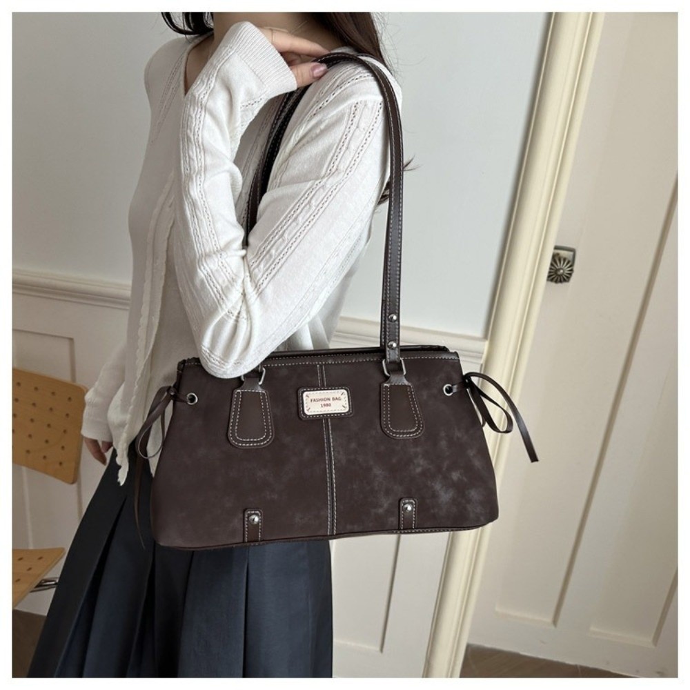 Minimalist Faux Leather Tote B - Structured Handbag Top Handle recension och pris