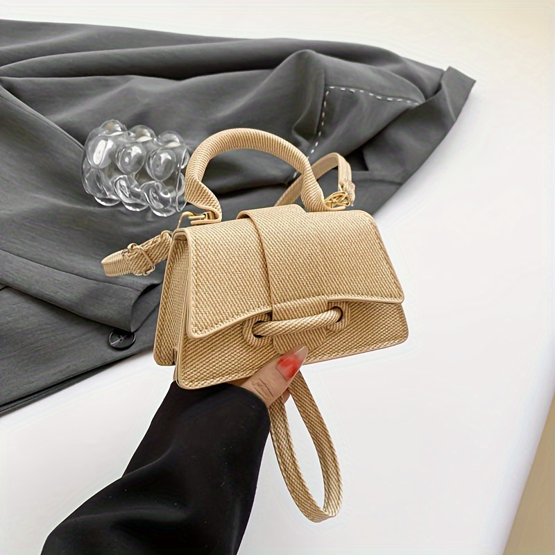 Women's Fashion Woven Mini Han - Structured Handbag Top Handle recension och pris