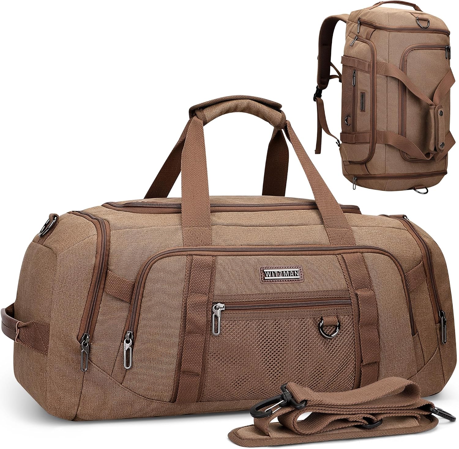 Canvas Duffle Bag for Men 3 in - Weekender Bag Duffle recension och pris
