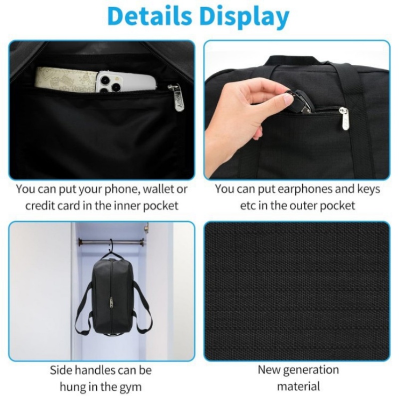 Travel Gym Bag Short-distance  - Weekender Bag Duffle recension och pris