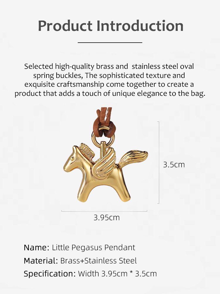 Luxury Brass Pegasus Bag Charm - Luxury Bags Hermes Birkin recension och pris