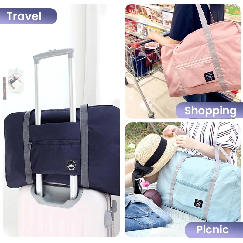 Foldable Travel Duffel Bag for - Weekender Bag Duffle recension och pris