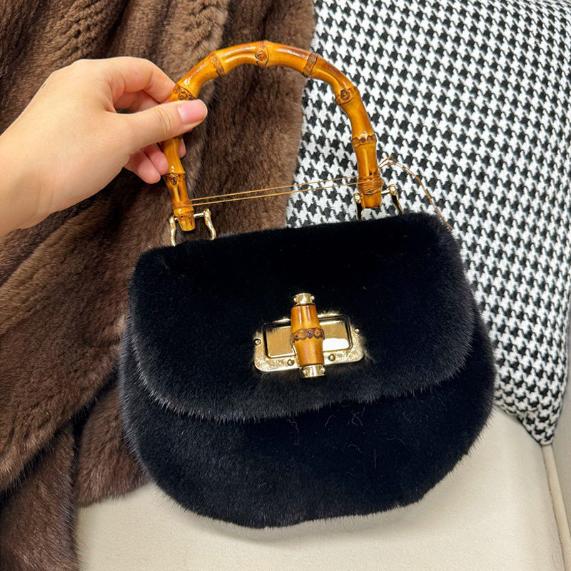 Women's Bags Mink Fur Handbags - Luxury Bags Gr recension och pris