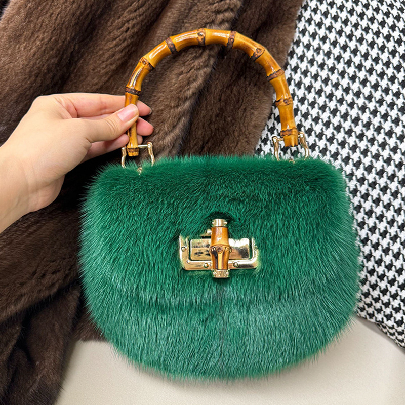Women's Bags Mink Fur Handbags - Luxury Bags Gr recension och pris
